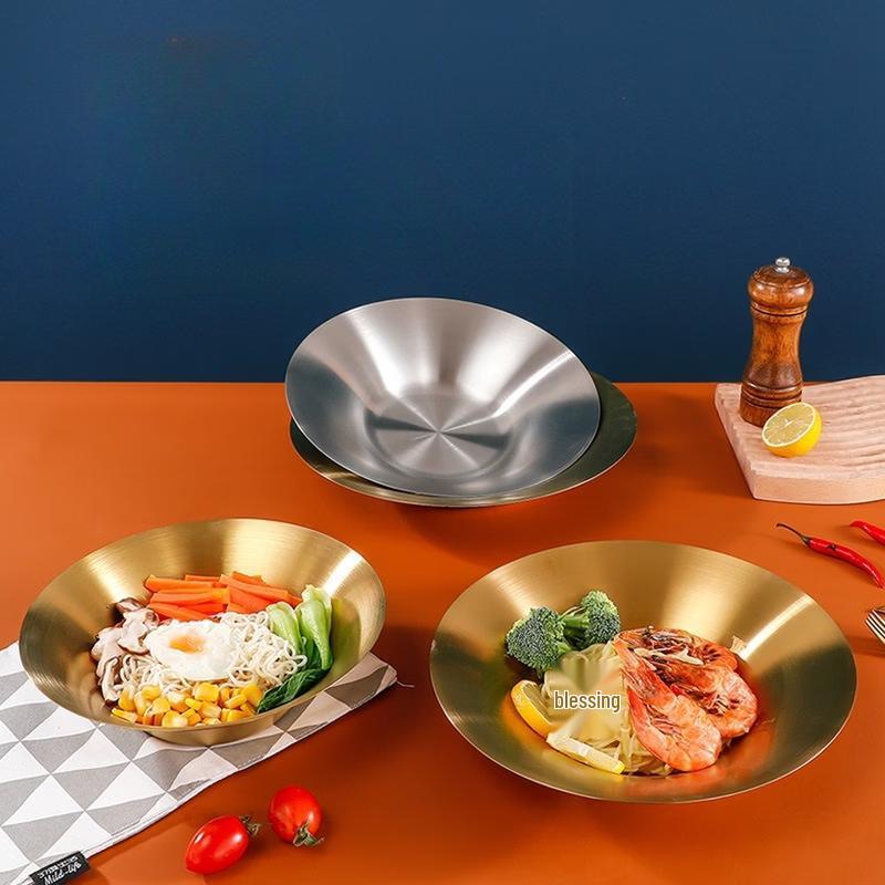 ZISIZ Stainless Steel Salad & Soup Bowl Set