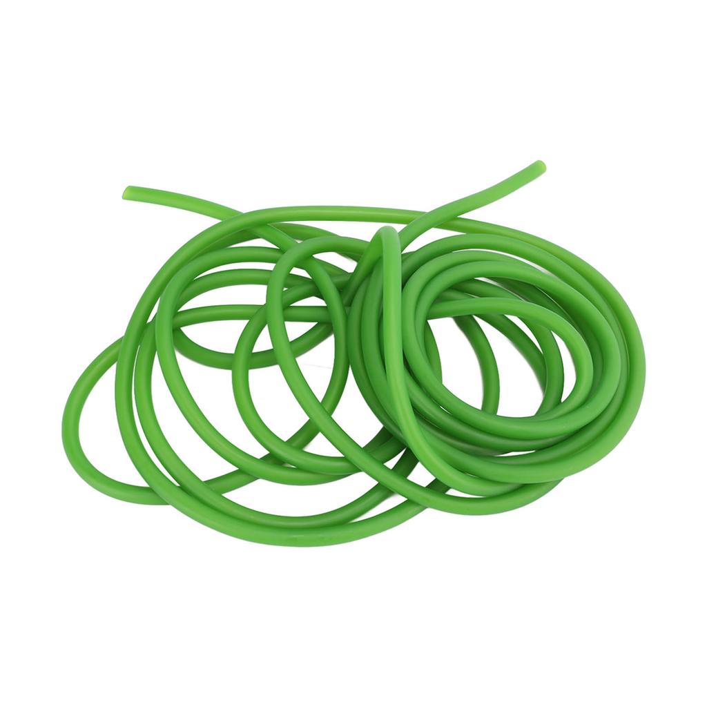 Q4070 5M Naturkautschukschlauch Stretch Elastischer Schlauch Outdoor Jagd Ersatzband Fluoreszierend Grün