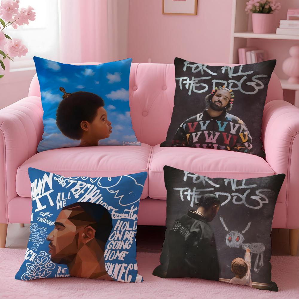 popular singer Drake Cushion Cover Comfortable Reversible Pillow Cover Ideal for Car Sofa Bedroom & Beyond