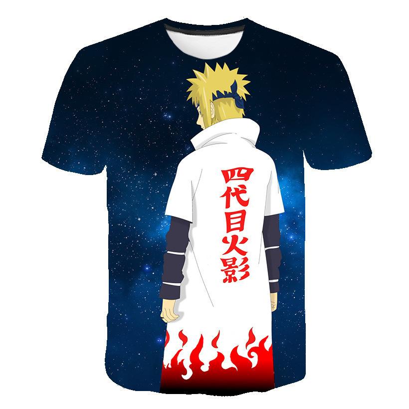 Naruto Summer Men's Women's New Short-sleeved Tops Manufacturers Wholesale 3DT Shirts Children's Cross-border Direct Supply