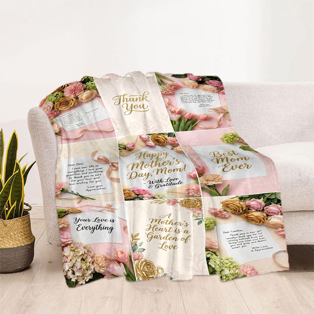 Mother's Love And Sunshine Blanket Suitable for Sofas,travel, Living Rooms Also a Good Gift for Friends and Family Suitable for All Seasons.