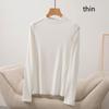 Long Sleeve Female Cold Basic Warm Shirt Autumn and Winter Bottoming Shirt Grinding Hair Herringbone Line Heating Inner Take Outside Wearing Tops