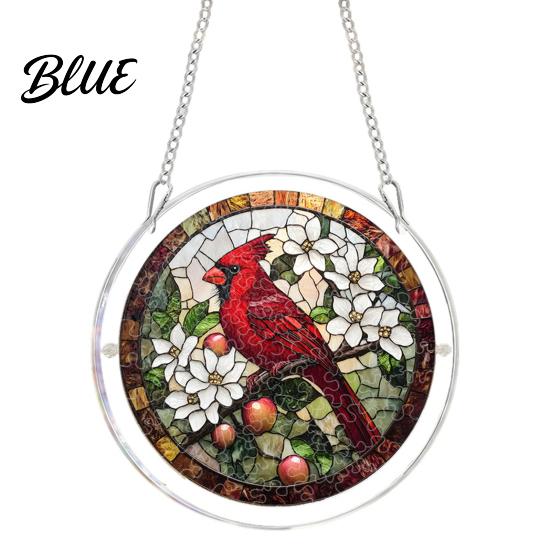 Garden Decorative Suncatcher Acrylic Puzzle Suncatcher Stained Glass Style Window Hanging Sun Catcher Panel DIY Colorful Art Jigsaw for Home Decor