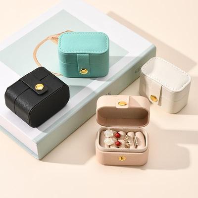Mini Schmuckaufbewahrung Organizer Box Ring Ohrring Aufbewahrungsbox Tragbar Reise Handheld Kleine Schmuckbox Etui