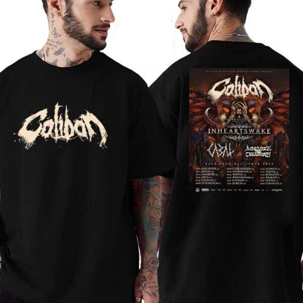 Caliban Back From Hell Tour 2026 wt In Hearts Wake Assemble The Chariots Tee M