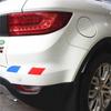 2pcs 30cm France Color Car National Flag Stickers PVC Rear Decal Styling For Peugeot Citroen Renault Bugatti DS Dacia