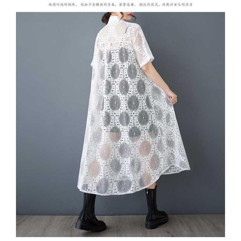 New Loose Plus Size Splicing Casual Simple Sweet Dresses