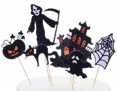 Halloween Cake Toppers, 6-Piece Set