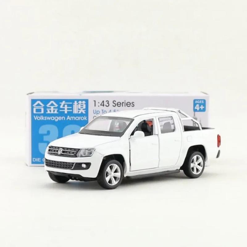 Simulatuion 1/46 Alloy Volkswagen Amarok Pickup Car Model Diecast Toy Vehicle Children Boy Gift Home Decor Miniature Voiture