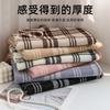 Imitation cashmere shawl scarf high-end sense autumn and winter plaid versatile student scarf temperament plaid Korean fringed scarf