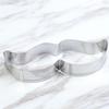 2PC Novelty Lovely Stainless Steel Cake Mould Beard Mustache Shaped Cookie Cutt