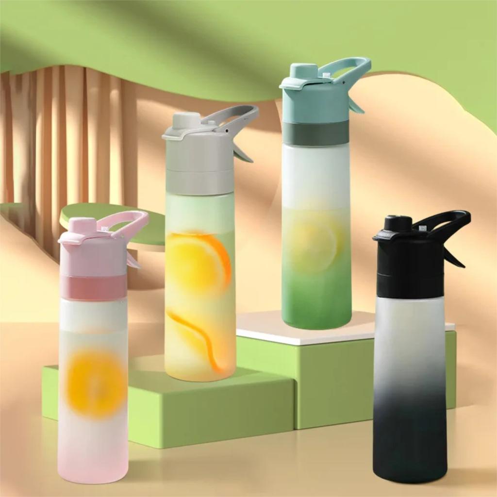 700ml Gradient Sport Water Bottle Travel Outdoor Fitness Water Cup Large Capacity Spray Bottle Drinkware
