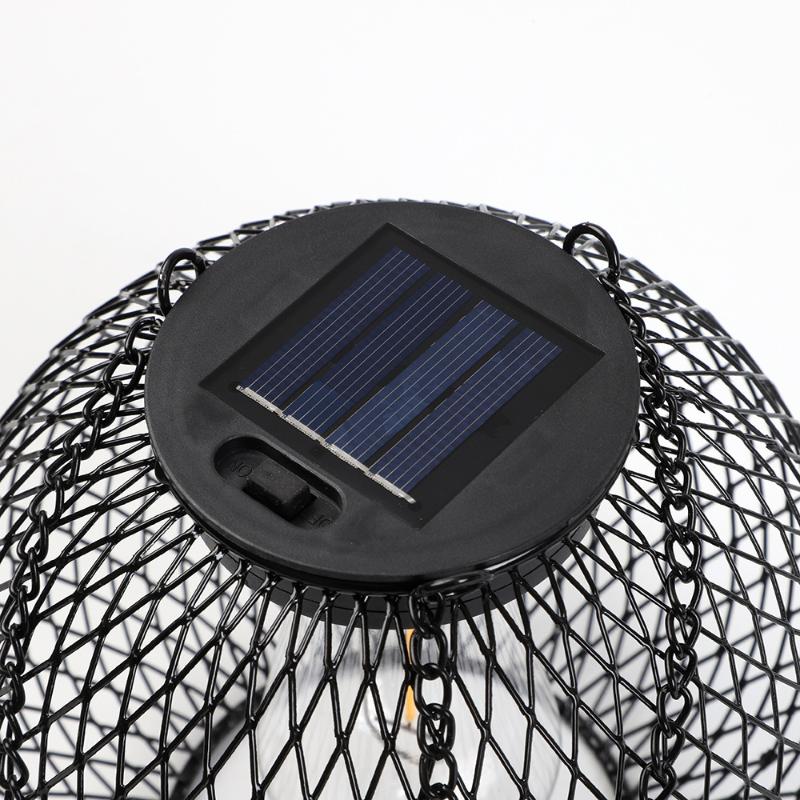 1 Piece Waterproof Decorative Hanging Lights Outdoor Solar Iron Lantern Led Solar Light For Tree Garden Yard Patio Pathway