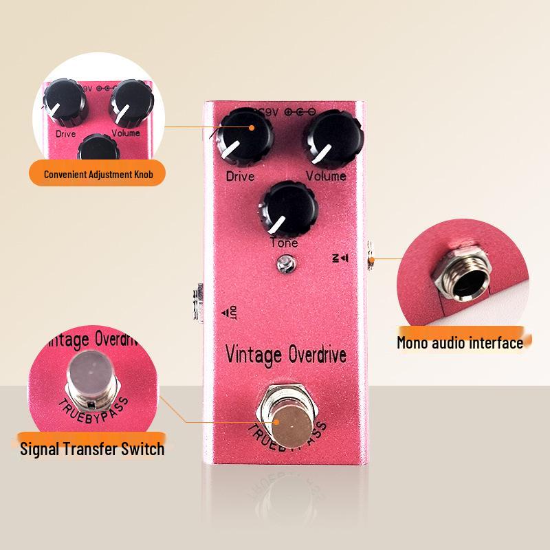 Portable Overdrive Distortion Tremolo Delay Guitar Effects Pedal