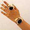 Fashion exaggerated jewelry unique personality snail high sense finger bracelet ring