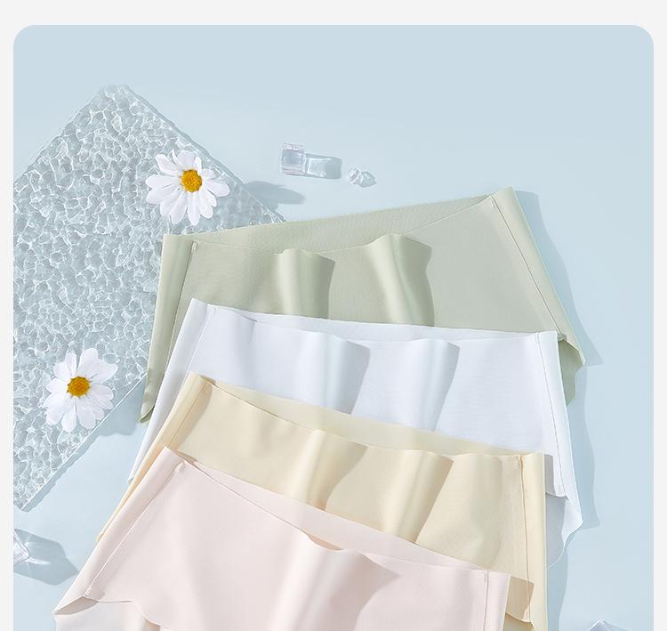 Women's Ice Silk Extended Crotch Underwear