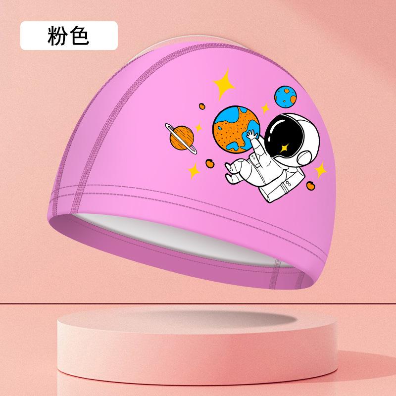 New Cartoon Swimming Caps for Boys Girls PU Waterproof Comfortable Kids Swim Caps Ear Protection Printed Children Swimming Caps