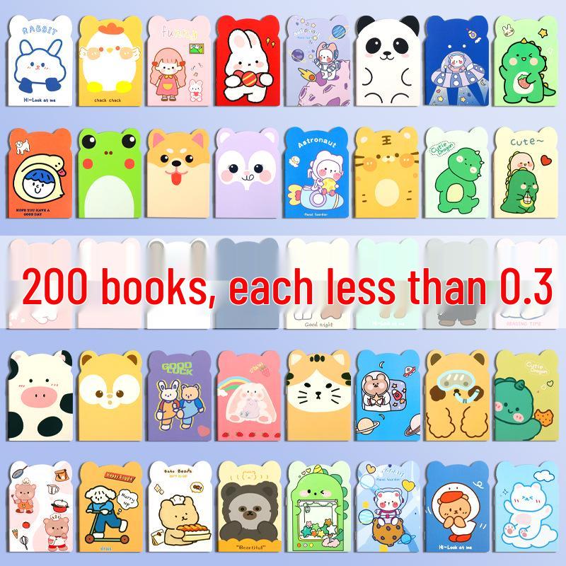 

Adorable Alien Cartoon Notepad: Cute Stationery for Primary Students, Small Gift, Practical Reward Prize