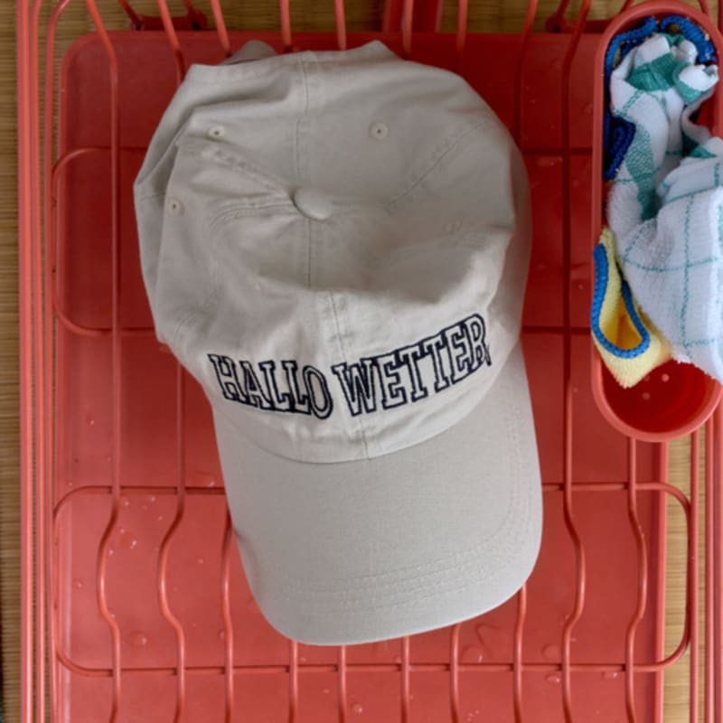 POSZER Vintage Washed Cotton Ball Cap (Beige Gray)