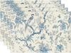 1PC Artoid Mode Bird Floral Leaves Chinoiserie Placemats Branches Spring Table Mats for Party Kitchen Dining Decoration