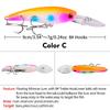 PRO BEROS 9cm/7.28g Minnow Hard Plastic Bionic Fishing Lure - Model DXM006