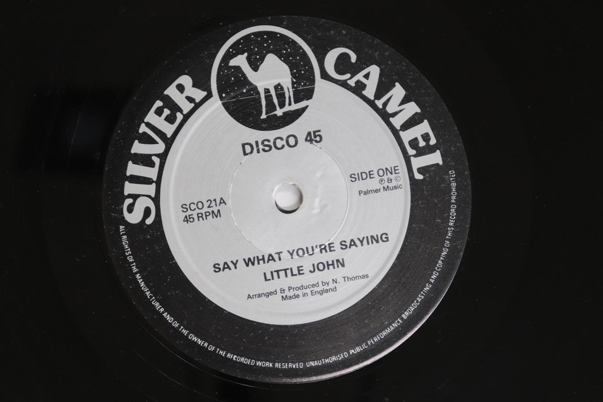 

12inch Record LITTLE JOHN ELFIGO BACCA Say What Youre Saying Dedicated SCO21 SILVER CAMEL 1983 UK Reggae Ska Dub Used