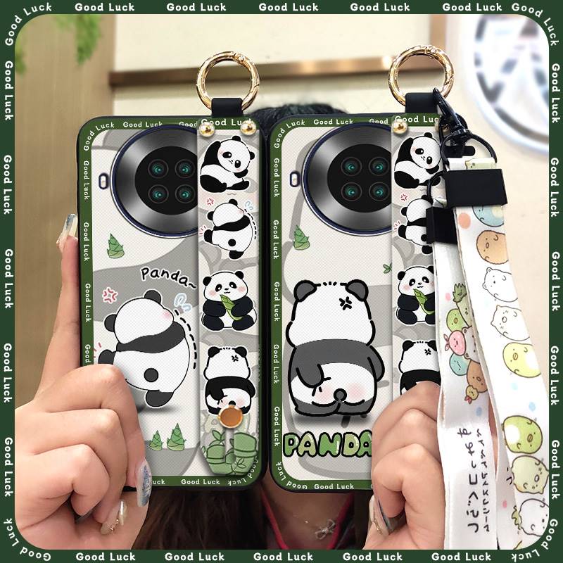 Dirt-resistant Cartoon Phone Case For Cubot Note20 Phone Holder Wristband Waterproof Panda Soft case Anti-dust Cute Ring