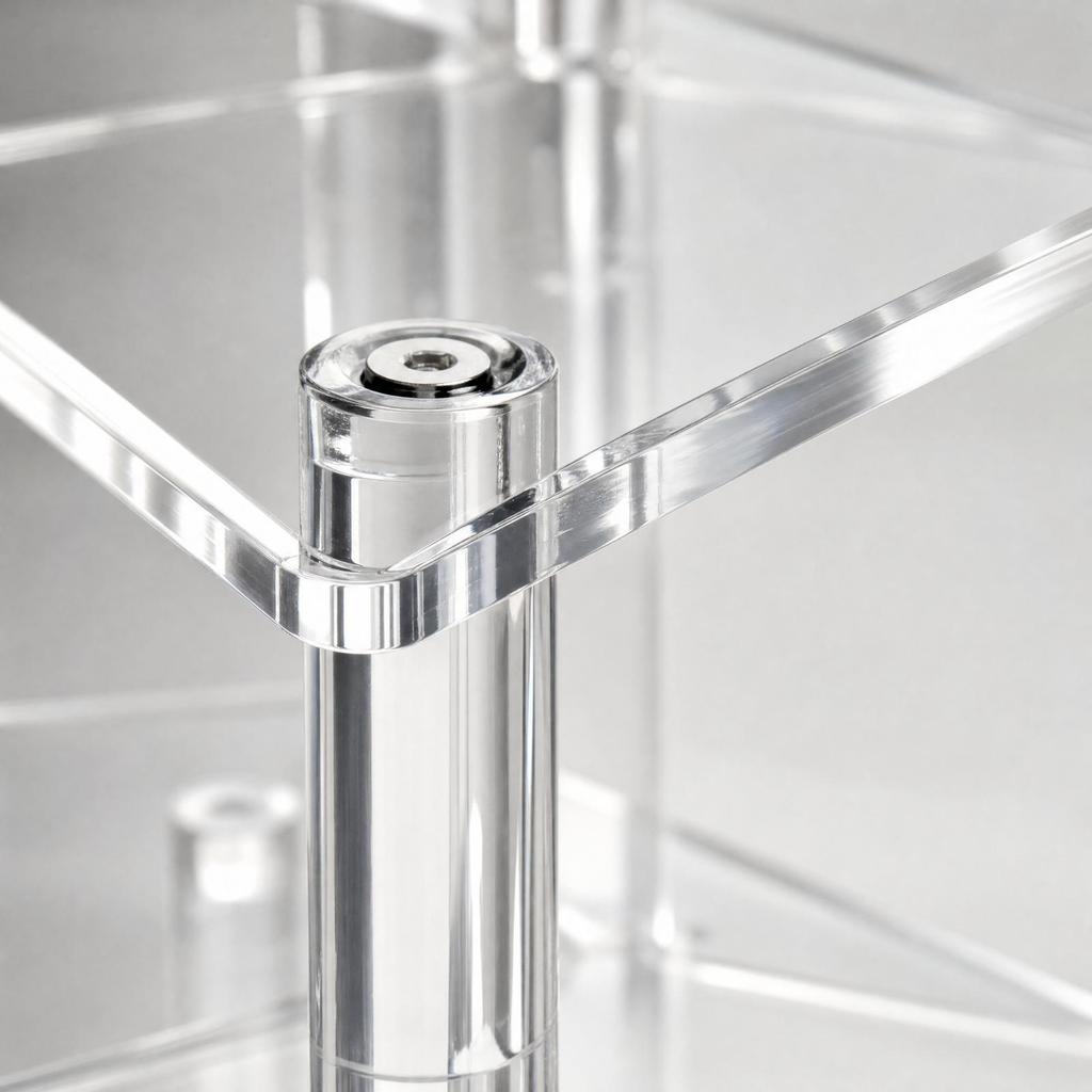 Three-Tier Acrylic Display Storage System Saving Countertop Organizer