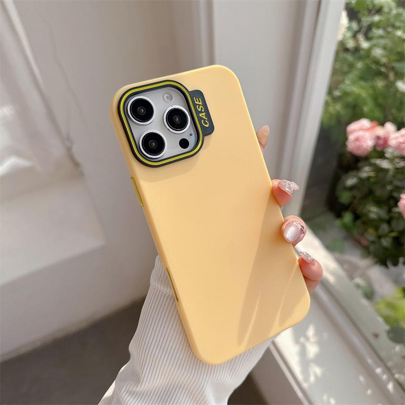 Suitable for Ip16 Phone Cases, Solid Color Dopamine, Apple 15, Simple and Elegant 13, Skin-feel Soft Case Pm