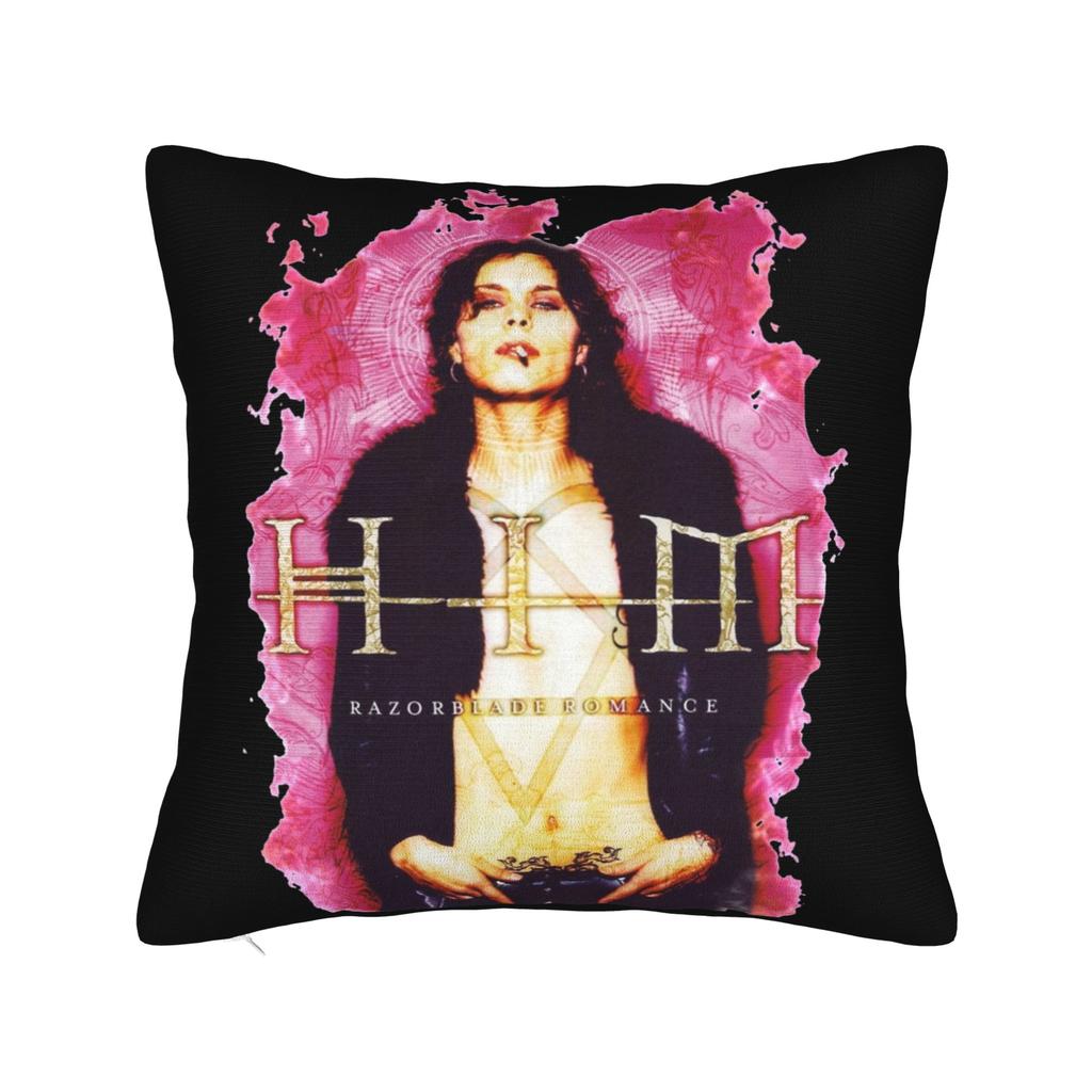 Pillow Cover Him Ville Valo Band Razorblade Romance Funny Pillow Case For Sofa Home Decoration Pillowcases