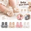 1 Paie Breathable Fabric Baby Floor Sock Anti-Slip Sole Anti-Slip Sock Toddler Walking Sock  Wear