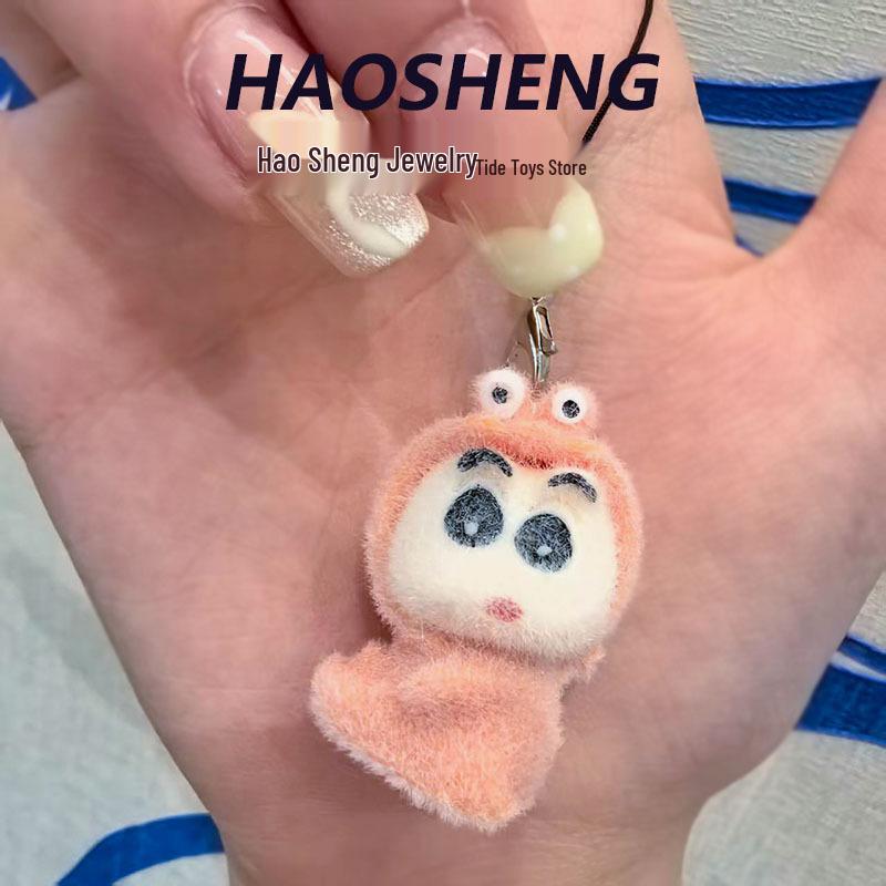 Vločkované pryskyřičné přívěsky: Doplňky Crayon Shin-chan pro DIY pouzdra na telefony a klíčenky