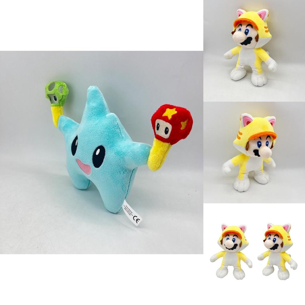 Katzen-Mario Plüschtier Weiches und entzückendes Stofftier für Kinder und Sammler