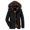 Men's Casual Cotton Clothes Winter New Large Size Thickened Velvet Middle-aged and Elderly Cotton-padded Clothes Male Father Jacket
