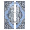 Cortinas Transparentes Florais Paisley Ornamentais Tradicionais para Sala de Estar Cortina de Janela de Tule Quarto Cozinha Véu Cortinas