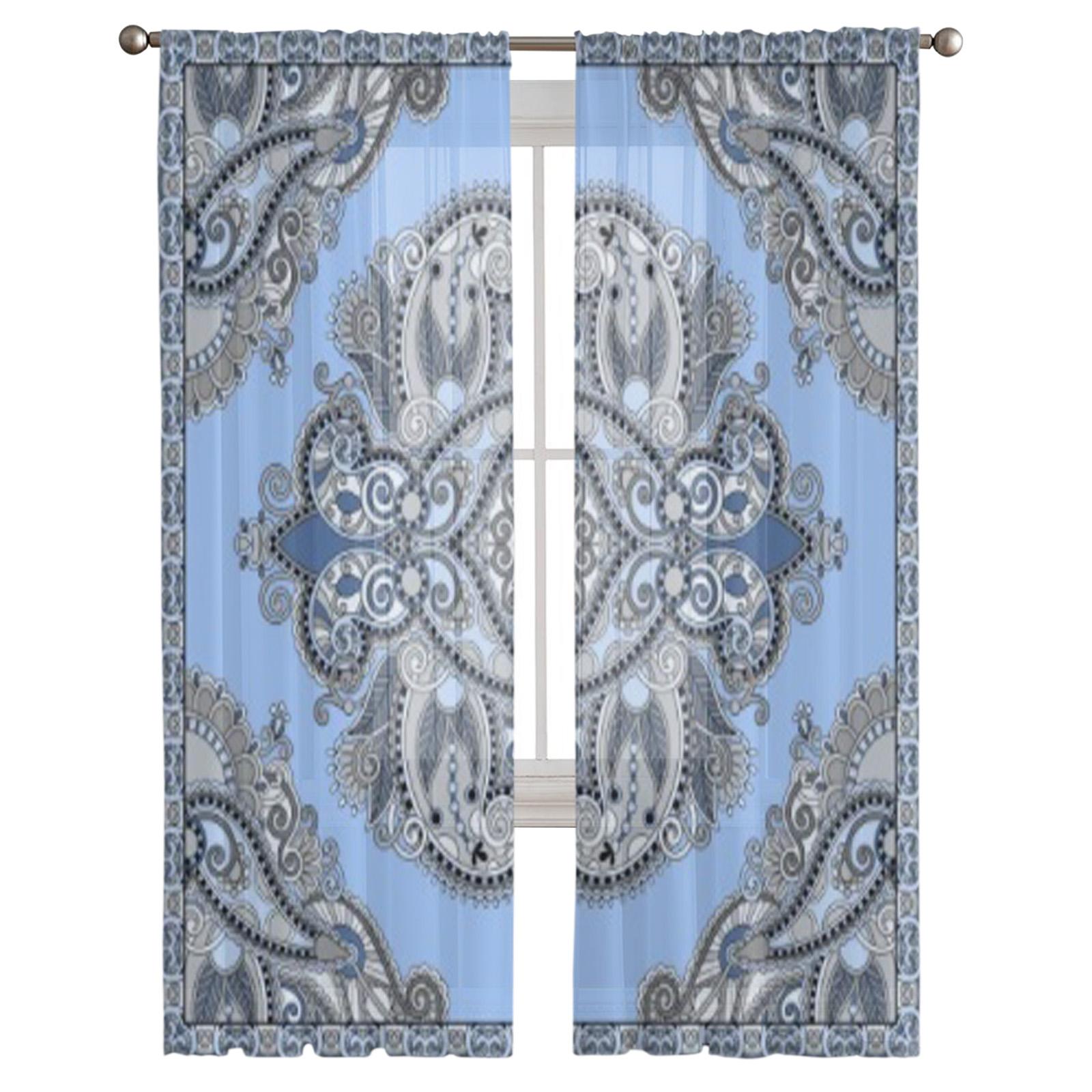 Традиционные декоративные цветочные пейсли-банданы — фото 2