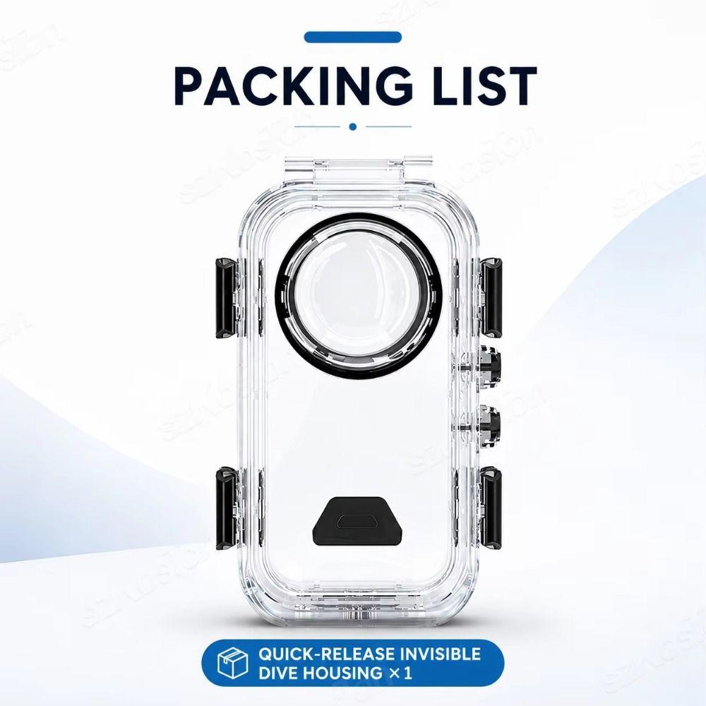 Quick Release Invisible Dive Case Underwater Diving Shell for Insta360 X6 Action Camera Accessories