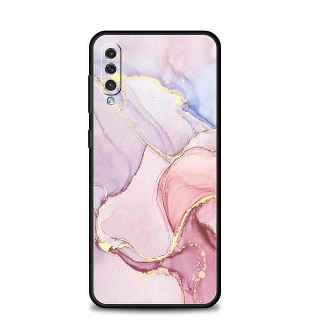Pink Gold Marble Art Fashion For Samsung A50 A70 A10 A40 M31 A20e A20s M30s A30 M53 M23 M51 M33 M12 M31s Case Celular Capa