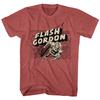 Flash Gordon Classic 80's Movie Map Rocket & Flash Men's T Shirt