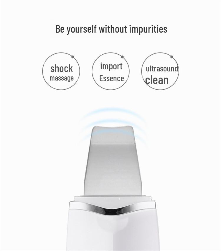 Ultrasonic Ion Skin Scraper: Rechargeable Beauty Instrument for Household Cleansing and Skin Maintenance.