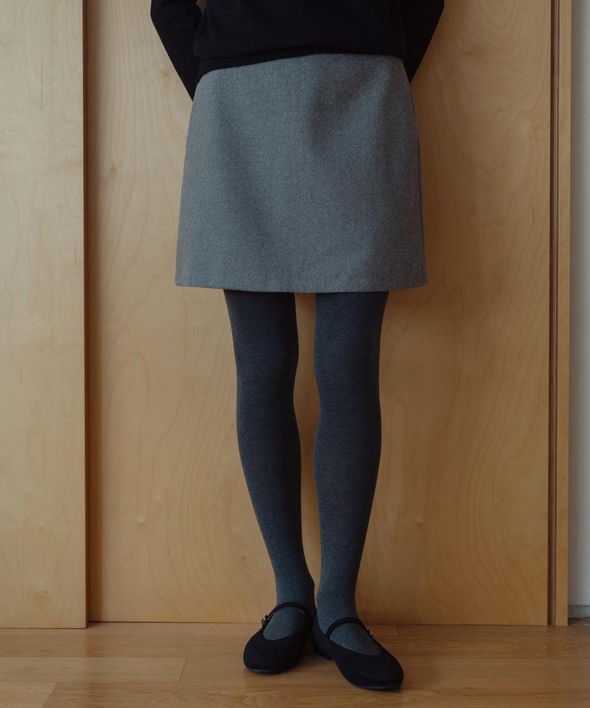 LAMINEZ Moren One-Pocket Mini Skirt - Gray