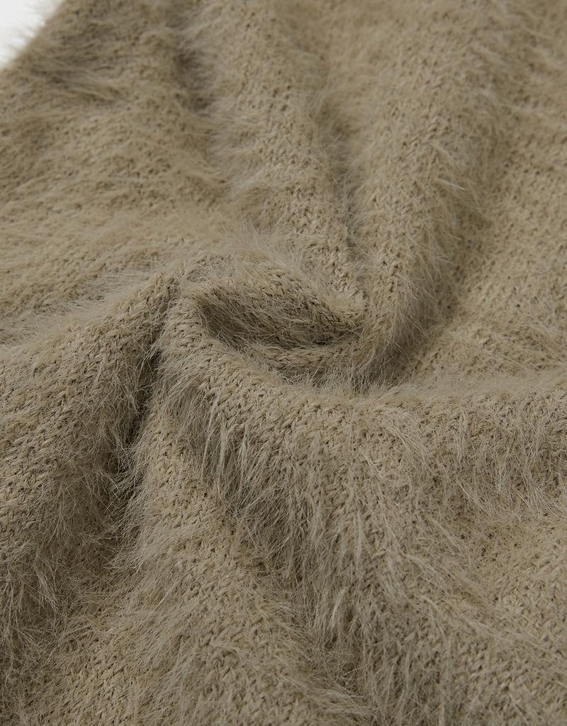Ememdeobeulyu [Mmw] Hairy Knit Ops (Beige)