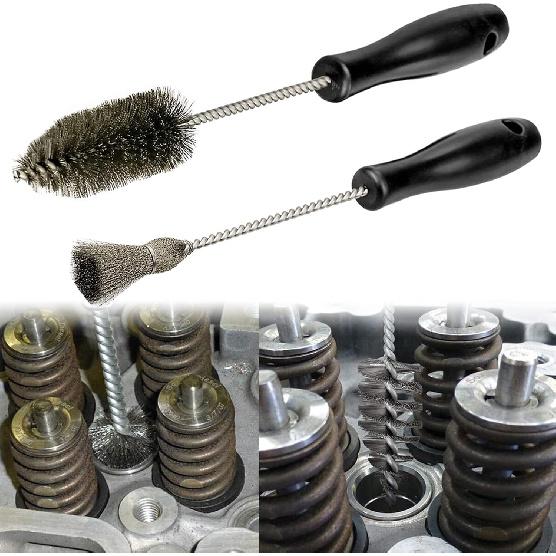 Bolaxin Diesel Injector Sleeve Cup Seat Cleaning Bore Brush Kit Compatible With Ford Powerstroke Caterpillar Navistar Maxxforce