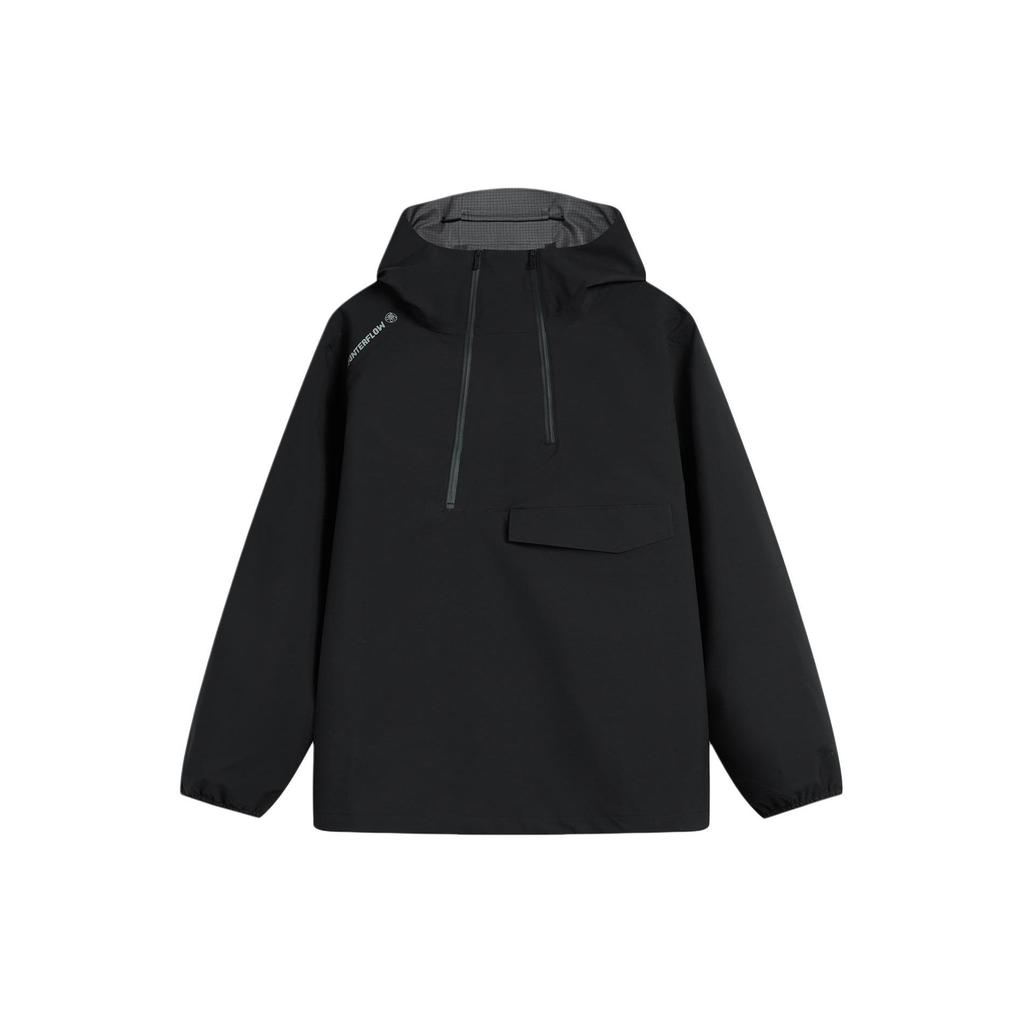 Li Ning CF Outdoor Casual Zip Dragon In The Wild Hooded Windbreaker Men Outerwear Black AFDU711-1