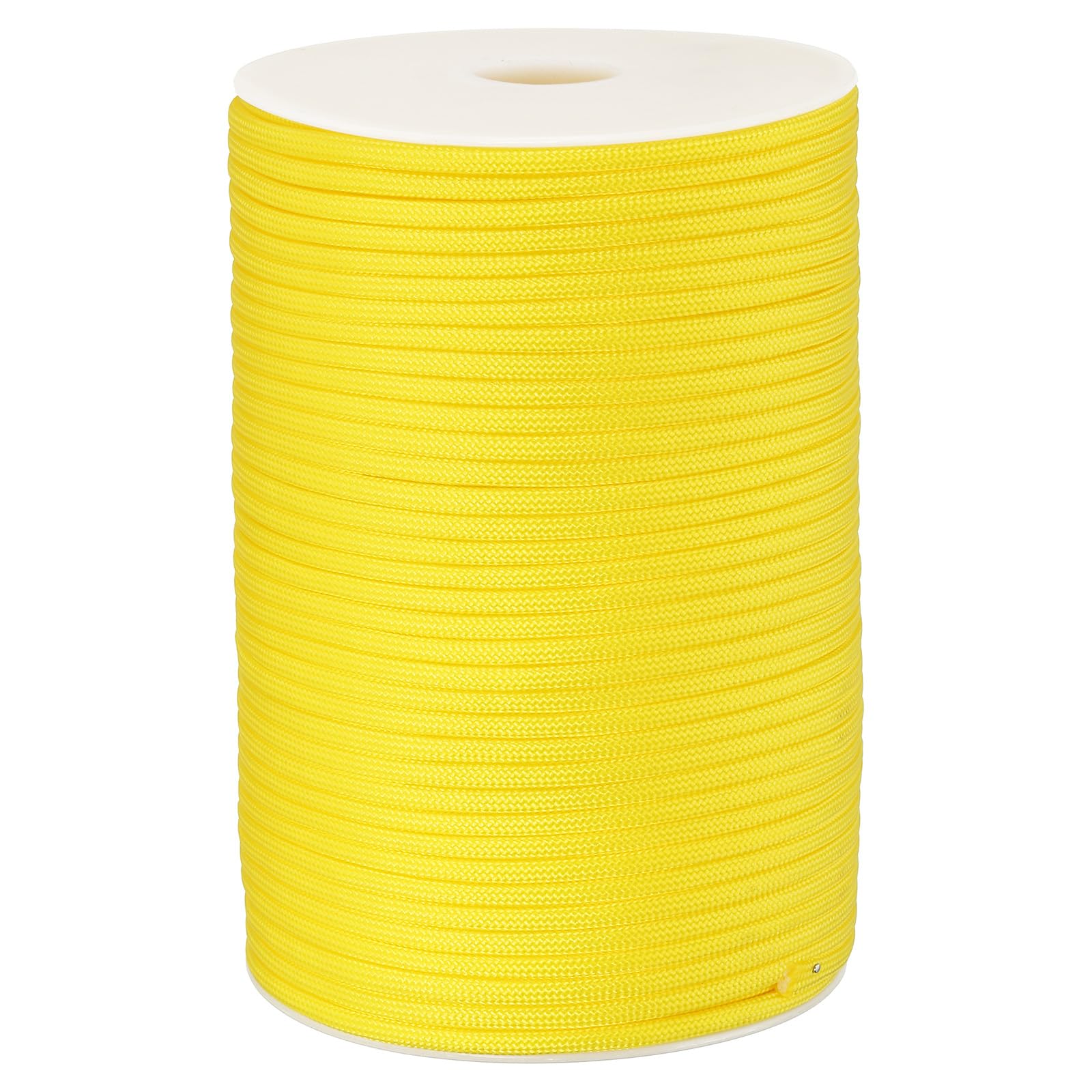 

PATIKIL 328FT 550 Paracord 7 Strands Parachute Cord Spool 4mm Survival Strong Rope String for Camping Hiking Fishing Yellow