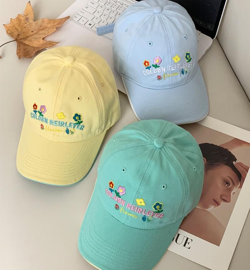 Flower Embroider Cap Versatile Sun Hat Visor Women Baseball Cap Adorable Adjustable Baseball Cap For Daily Outings Sports Spring