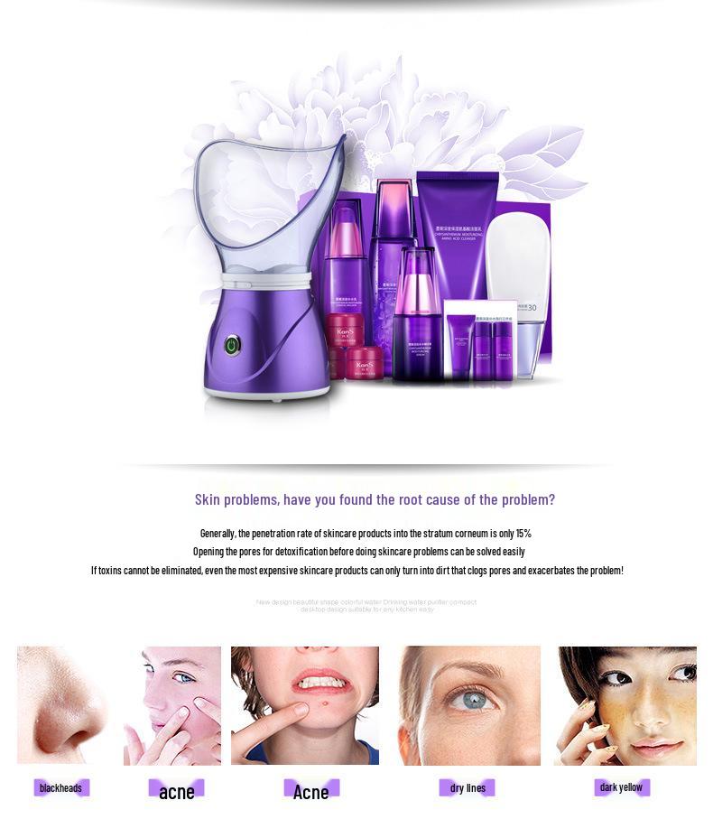 Hydrating Facial Steamer & Cleansing Spray Machine for Home