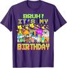 Bruh Its My Birthday Funny Brainrot for Boys Teen TShirt Y2k Silly Brainrot Humor Saying Tee Novelty Gift Unique Aesthetic Top