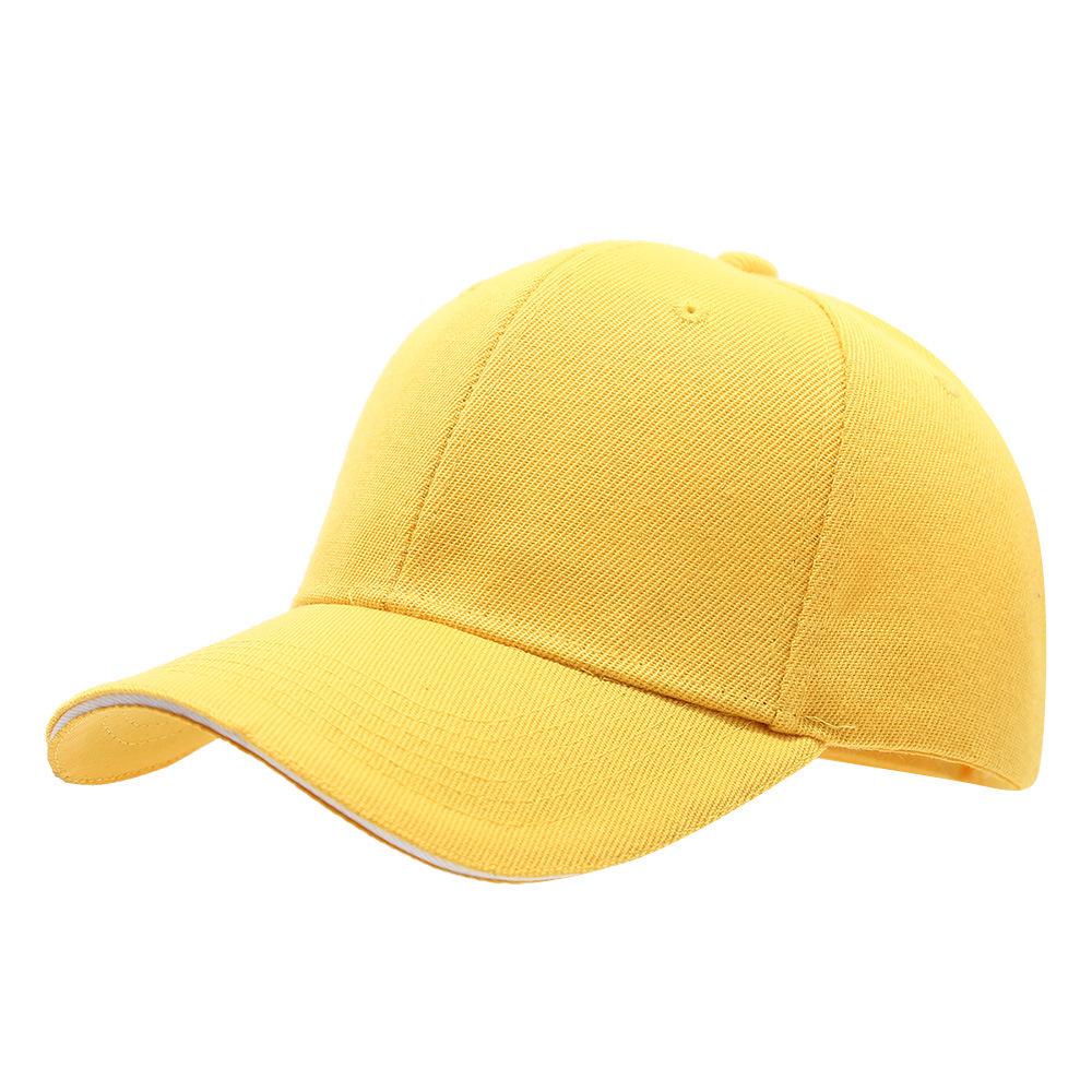 Custom Logo Solid Color Six-Panel Brushed Cotton Baseball Cap