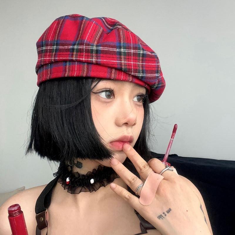 Classic British Girl Beret Hat With Breathable Fabric For Casual Fashion Style